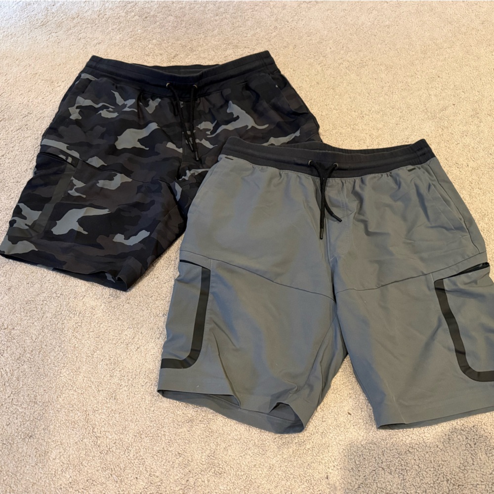 Under Armour Men's Athletic Shorts — Gray & Black Camo